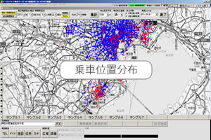乗車位置分布